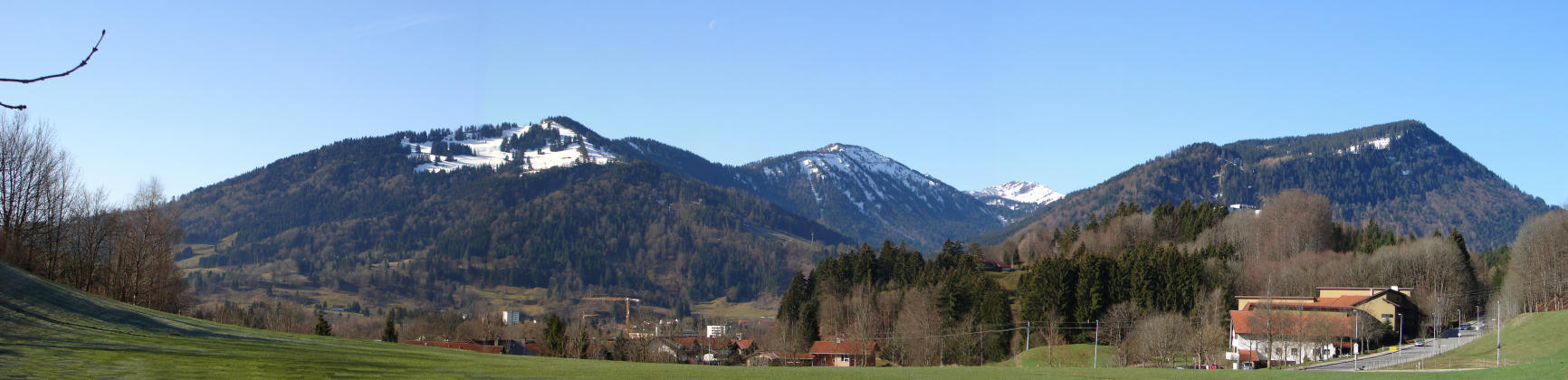 Blick auf die Nagelfluhkette