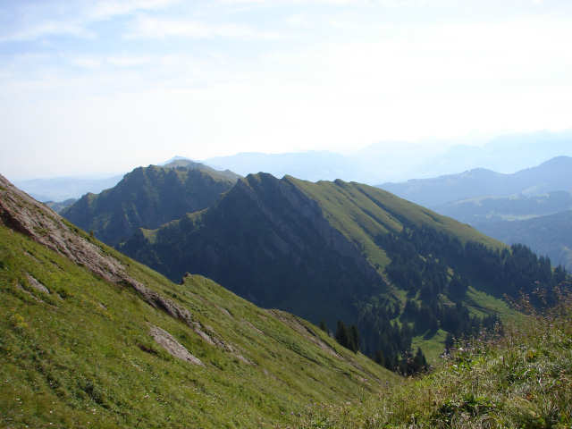 Blick vom Rindalphorn auf den G&uuml;ndleskopf