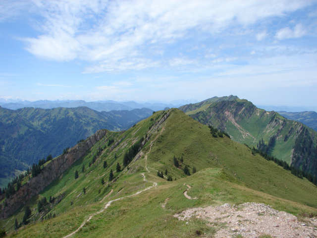 Weg zum Sederer vom Stuiben aus