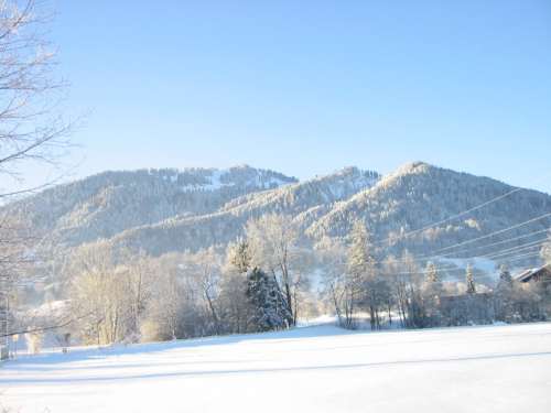 der Mittag im Winter