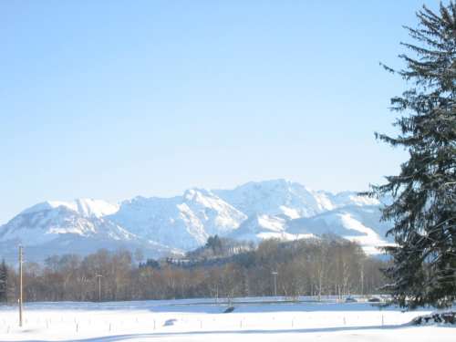 unsere Berge im Winter