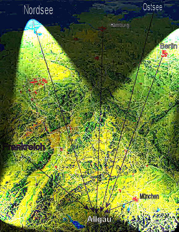 Suche im S&uuml;den !